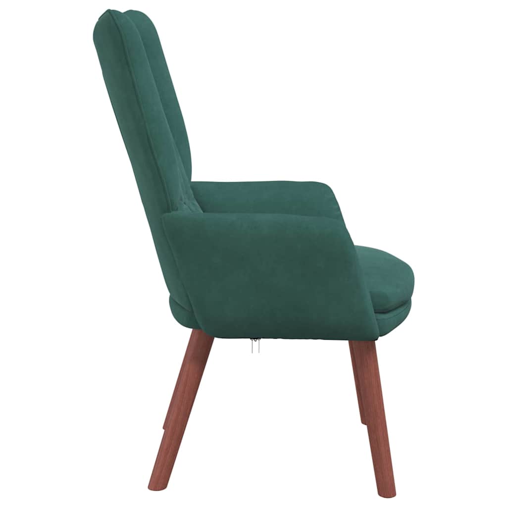 Fauteuil relaxant Vert foncé 63 x 67 x 94 cm Velours - XIOS