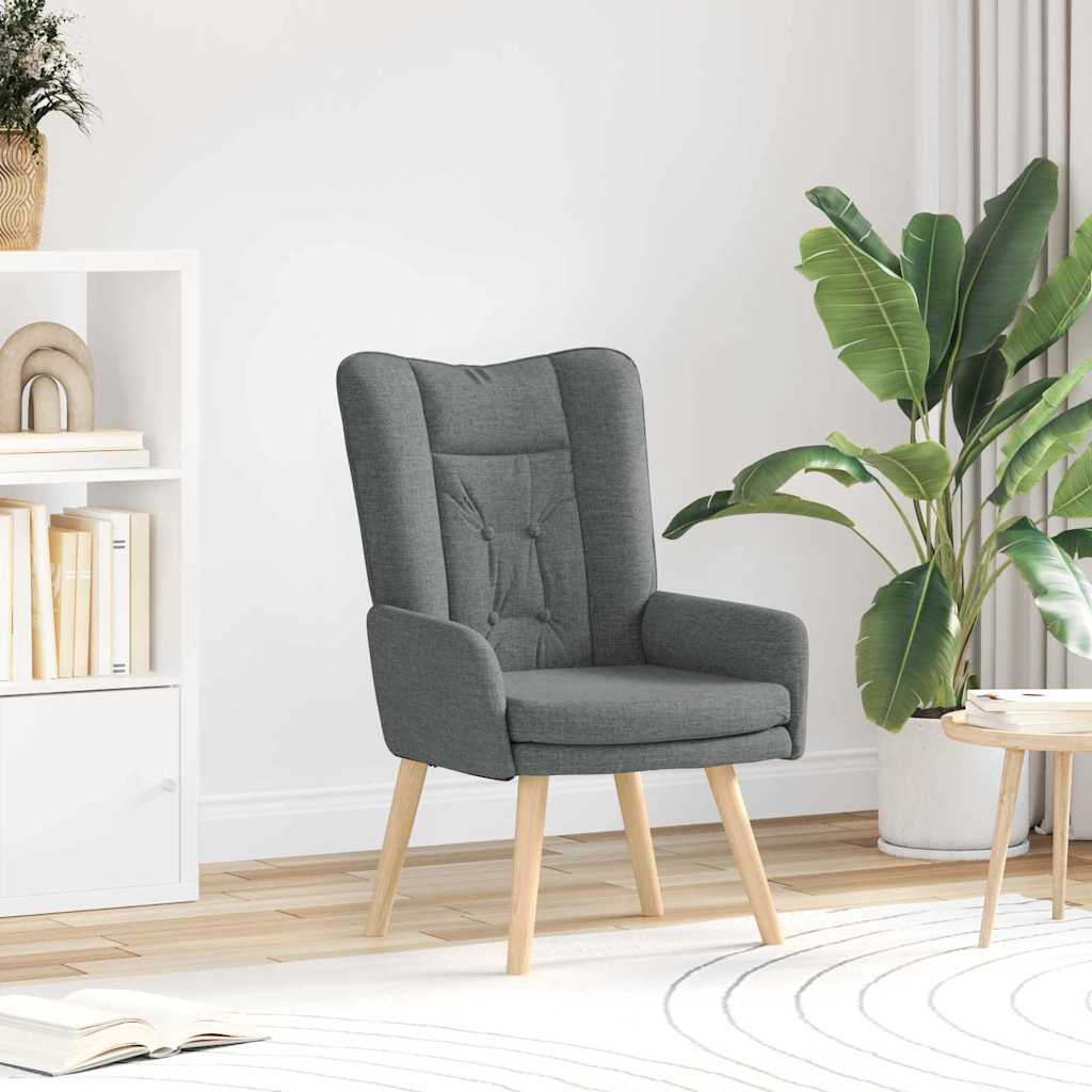 Fauteuil relaxant Gris foncé 63 x 67 x 94 cm tissu - XIOS