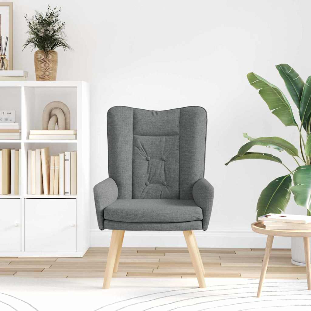 Fauteuil relaxant Gris foncé 63 x 67 x 94 cm tissu - XIOS