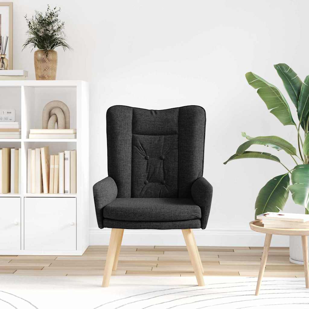 Fauteuil relaxant Noir 63 x 67 x 94 cm tissu - XIOS