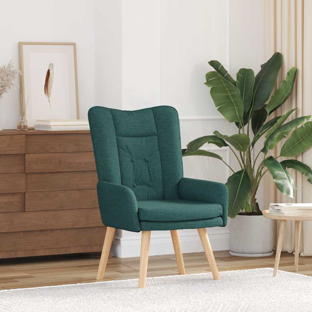 Fauteuil relaxant Vert foncé 63 x 67 x 94 cm tissu - XIOS
