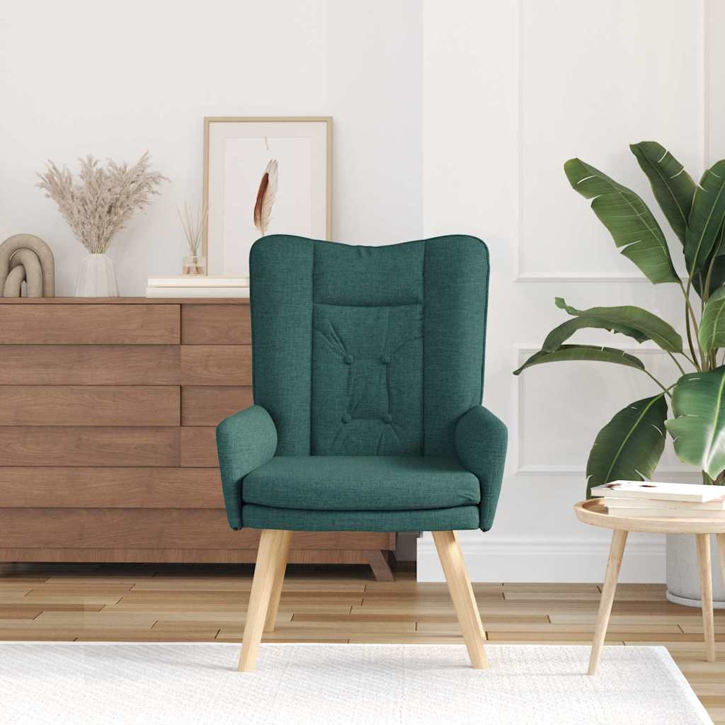 Fauteuil relaxant Vert foncé 63 x 67 x 94 cm tissu - XIOS