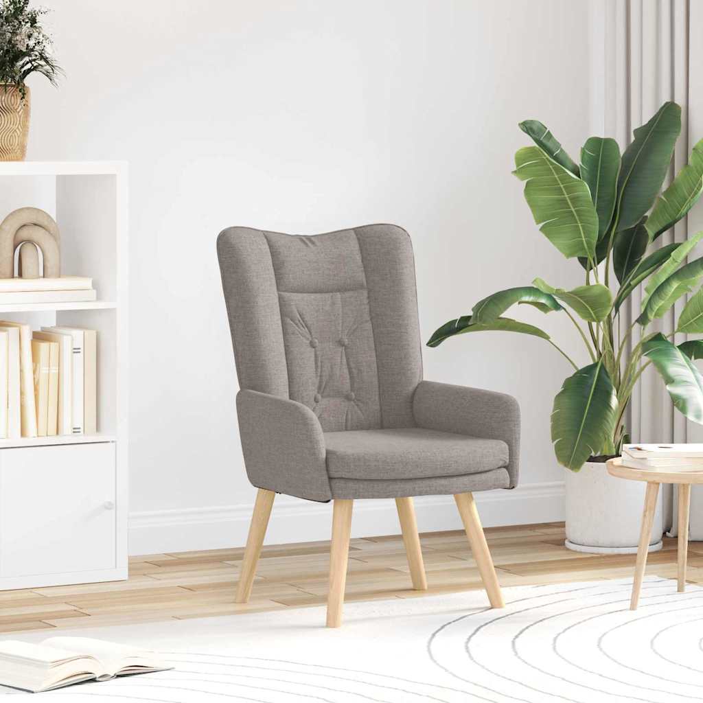 Fauteuil relaxant Taupe 63 x 67 x 94 cm tissu - XIOS