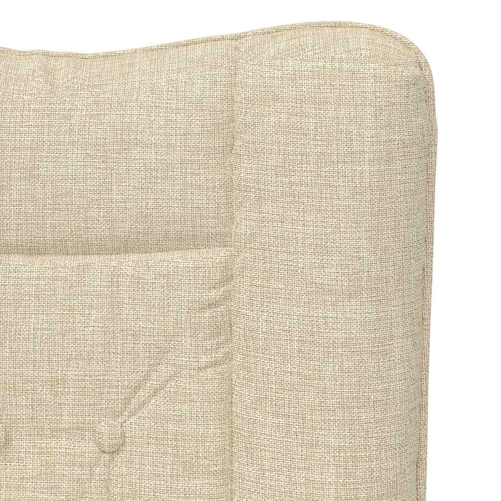 Fauteuil relaxant Crème 63 x 67 x 94 cm tissu - XIOS