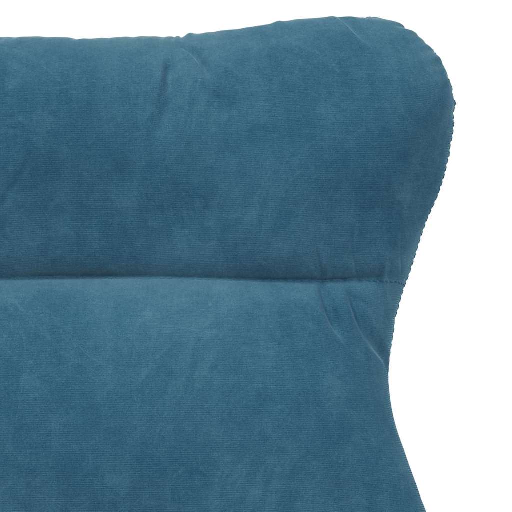 Fauteuil relaxant Bleu 69 x 74 x 93 cm Velours - XIOS