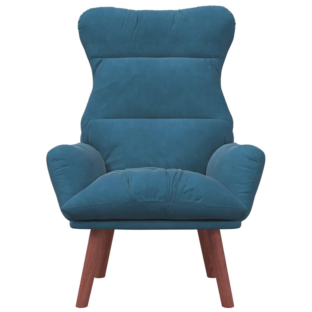 Fauteuil relaxant Bleu 69 x 74 x 93 cm Velours - XIOS