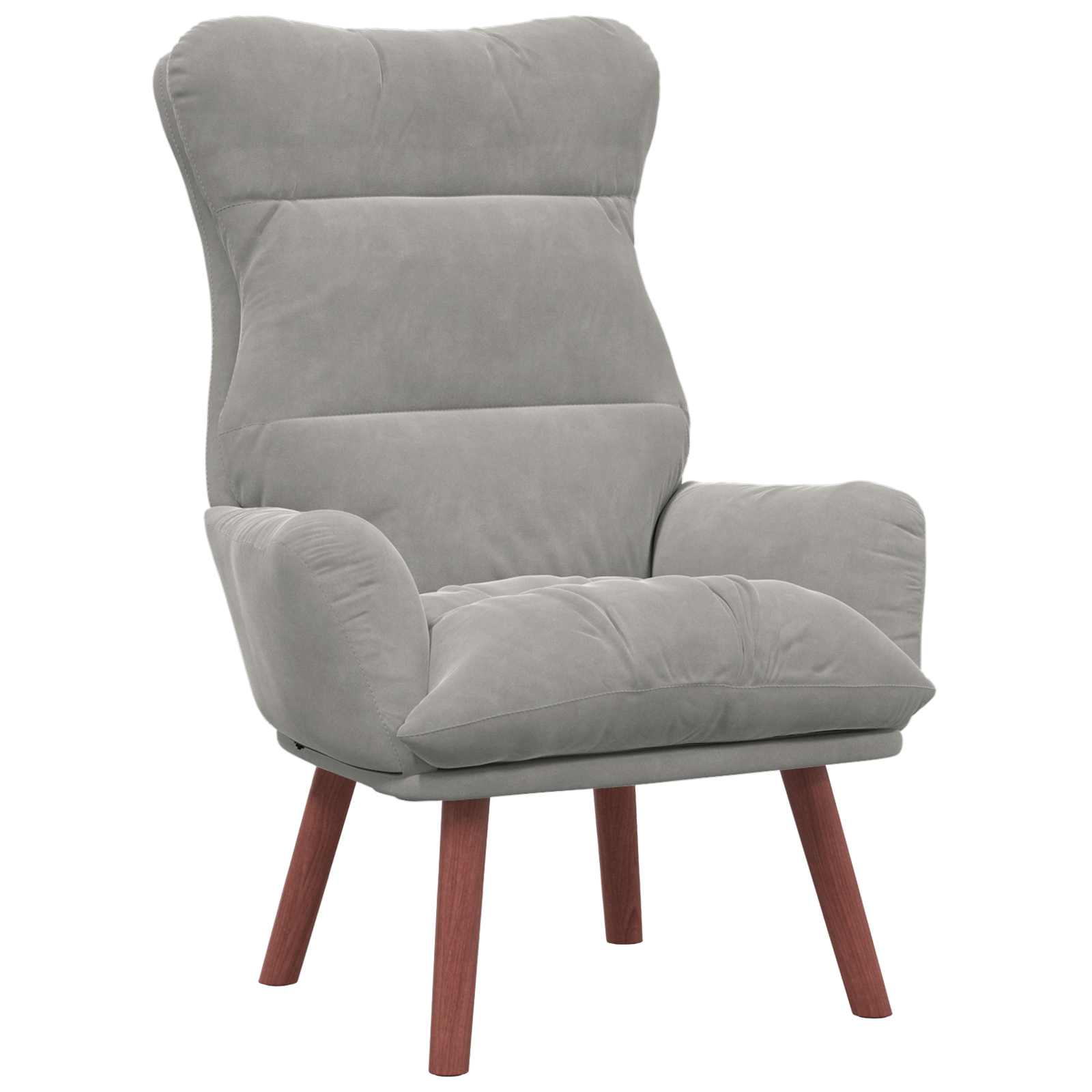 fauteuil Gris clair 69 x 74 x 93 cm Velours - XIOS