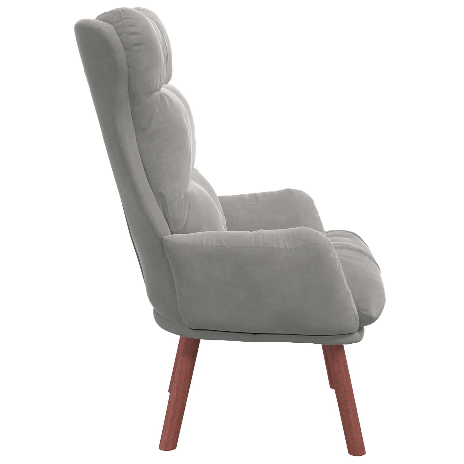 fauteuil Gris clair 69 x 74 x 93 cm Velours - XIOS
