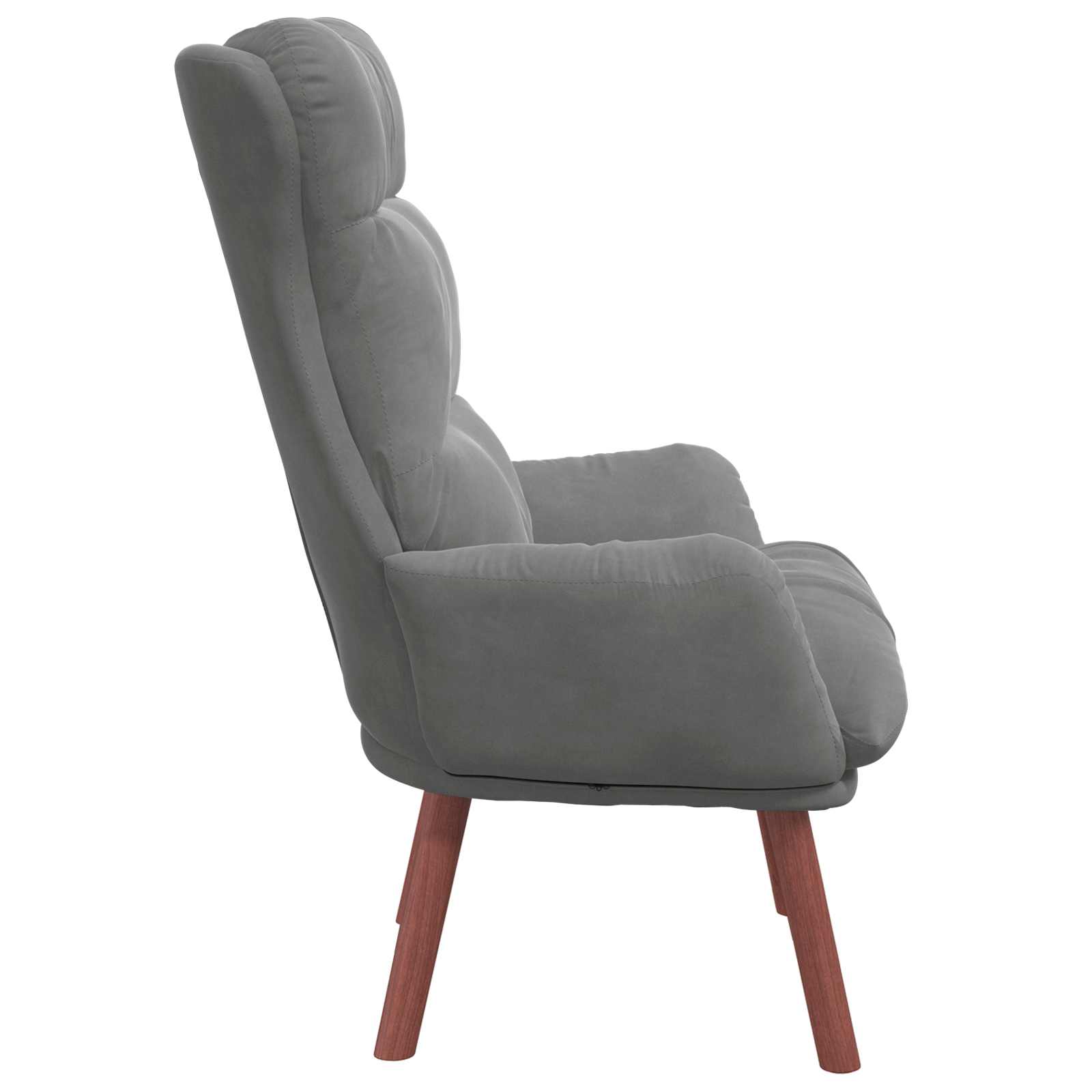 fauteuil Gris foncé 69 x 74 x 93 cm Velours - XIOS