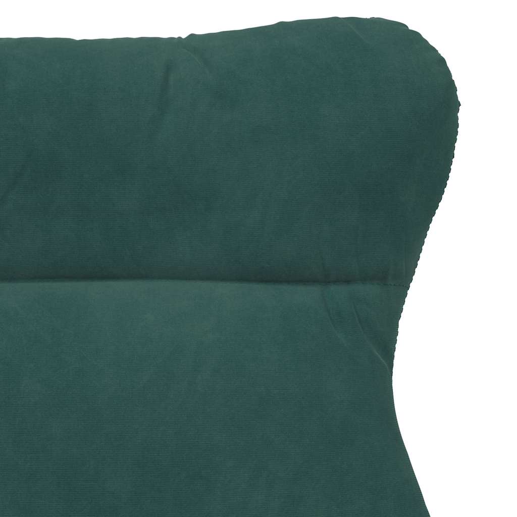 Fauteuil relaxant Vert foncé 69 x 74 x 93 cm Velours - XIOS
