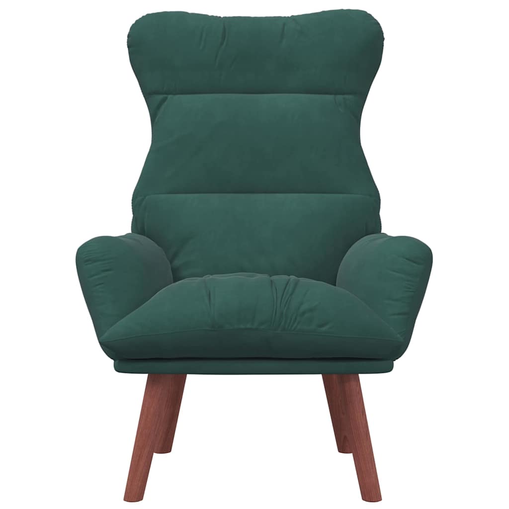 Fauteuil relaxant Vert foncé 69 x 74 x 93 cm Velours - XIOS