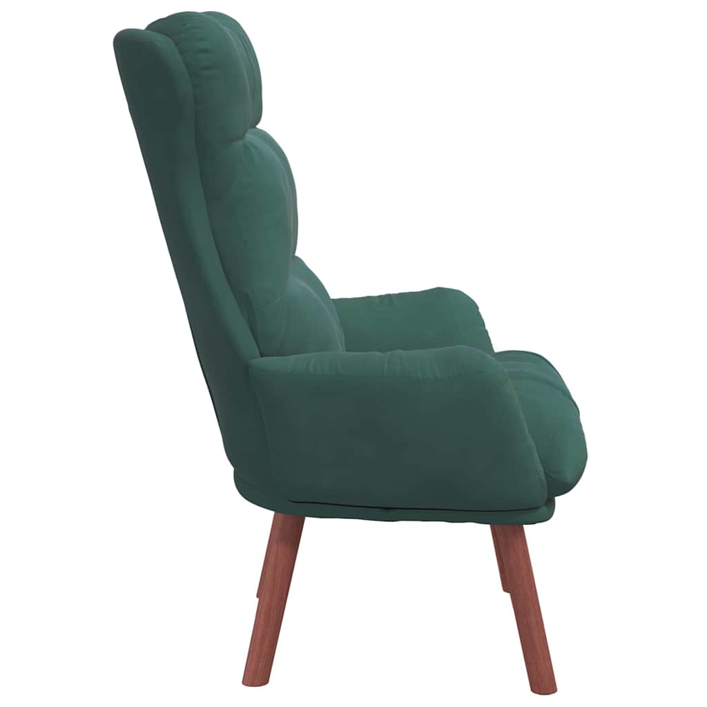 Fauteuil relaxant Vert foncé 69 x 74 x 93 cm Velours - XIOS