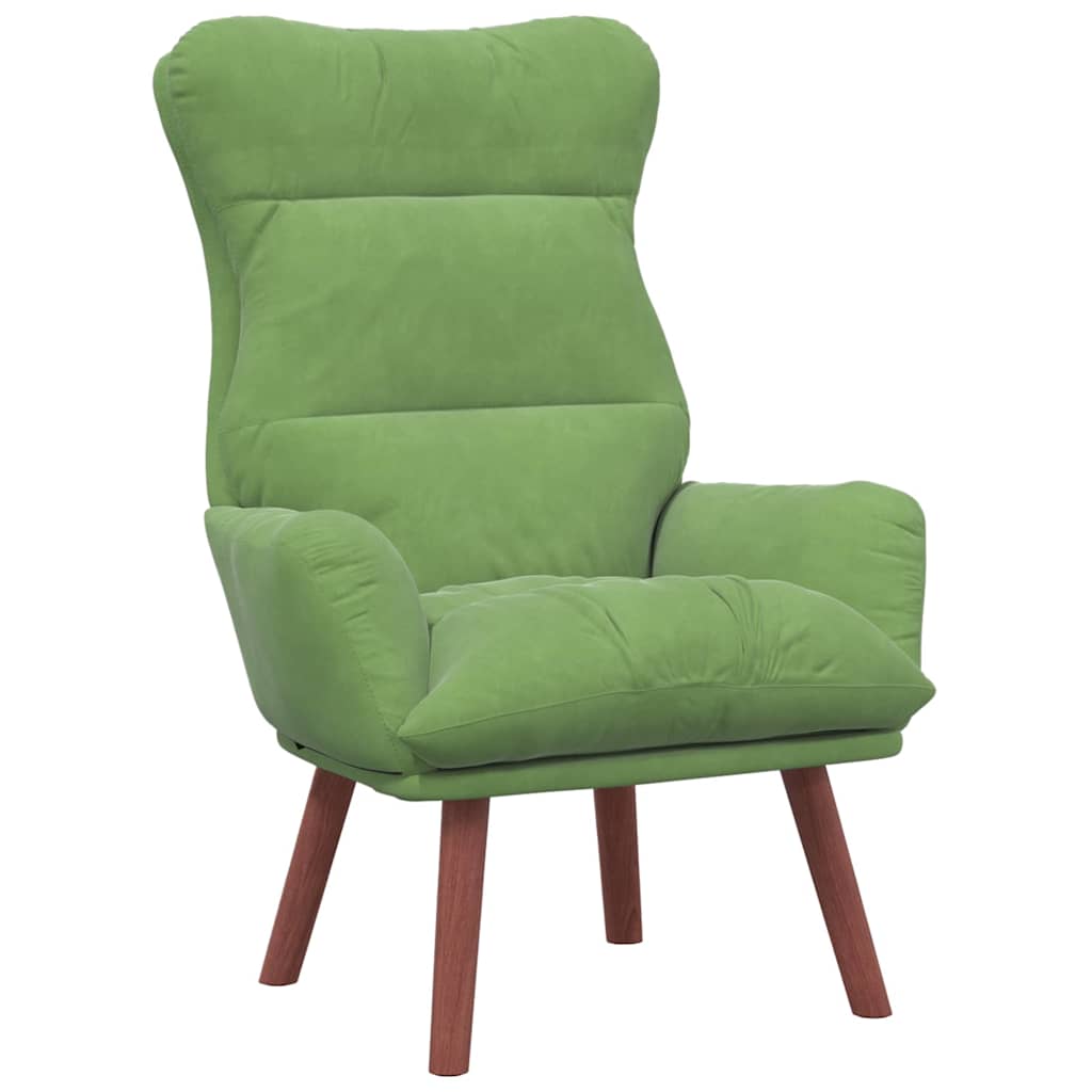 Fauteuil relaxant Vert clair 69 x 74 x 93 cm Velours - XIOS
