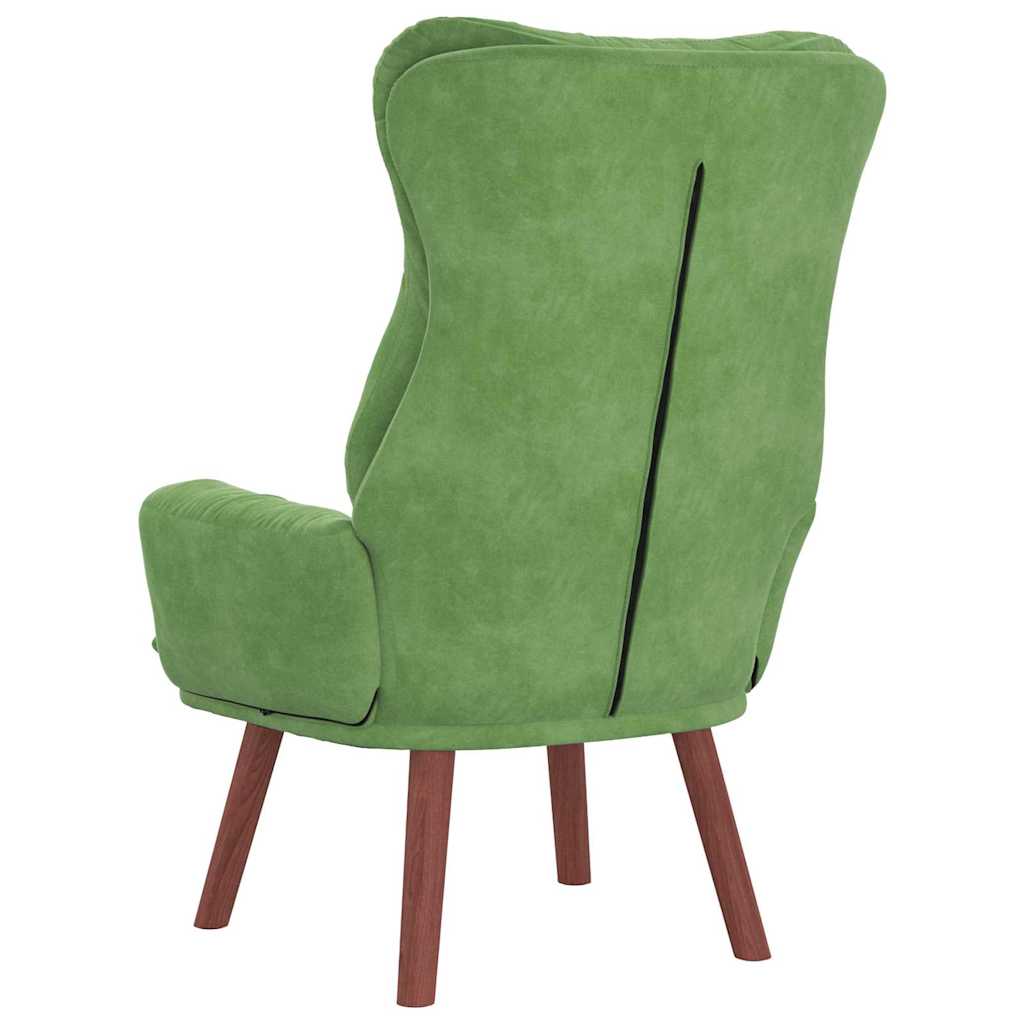 Fauteuil relaxant Vert clair 69 x 74 x 93 cm Velours - XIOS