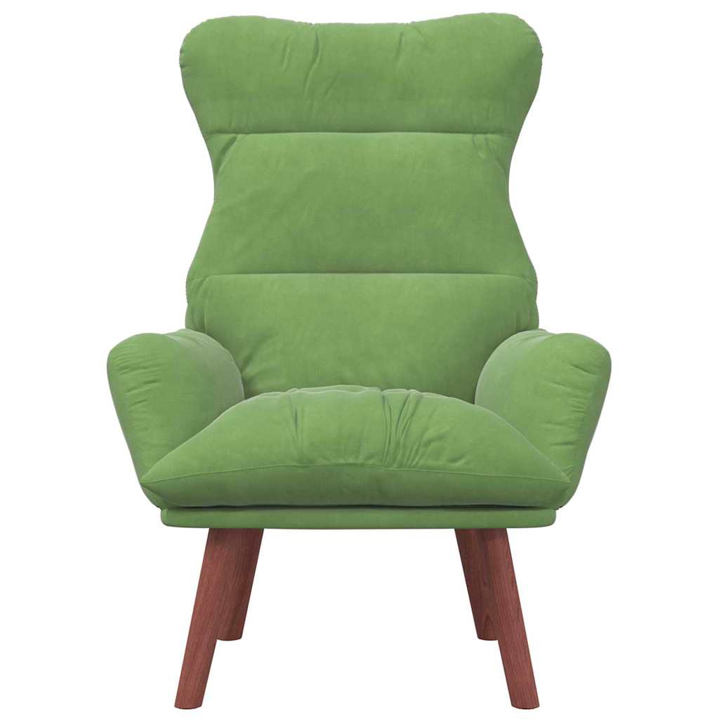 Fauteuil relaxant Vert clair 69 x 74 x 93 cm Velours - XIOS