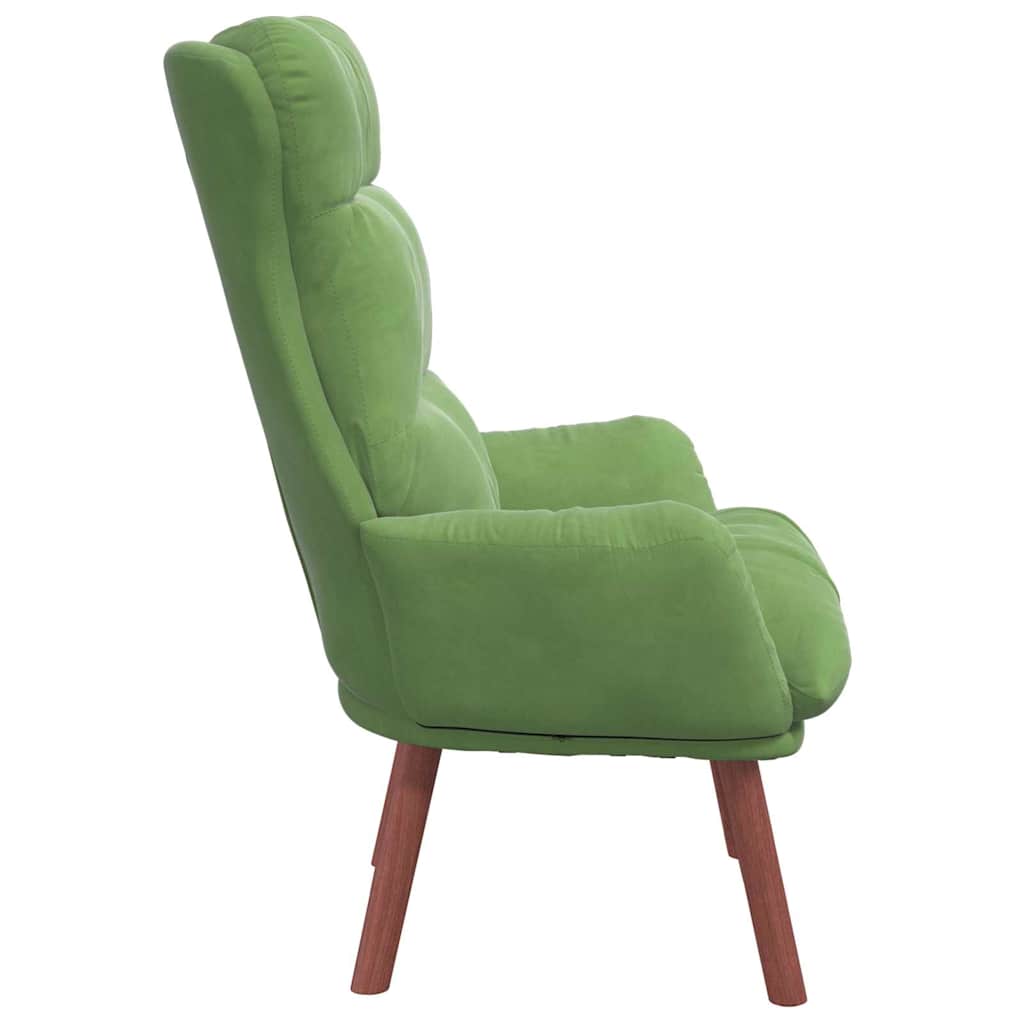 Fauteuil relaxant Vert clair 69 x 74 x 93 cm Velours - XIOS