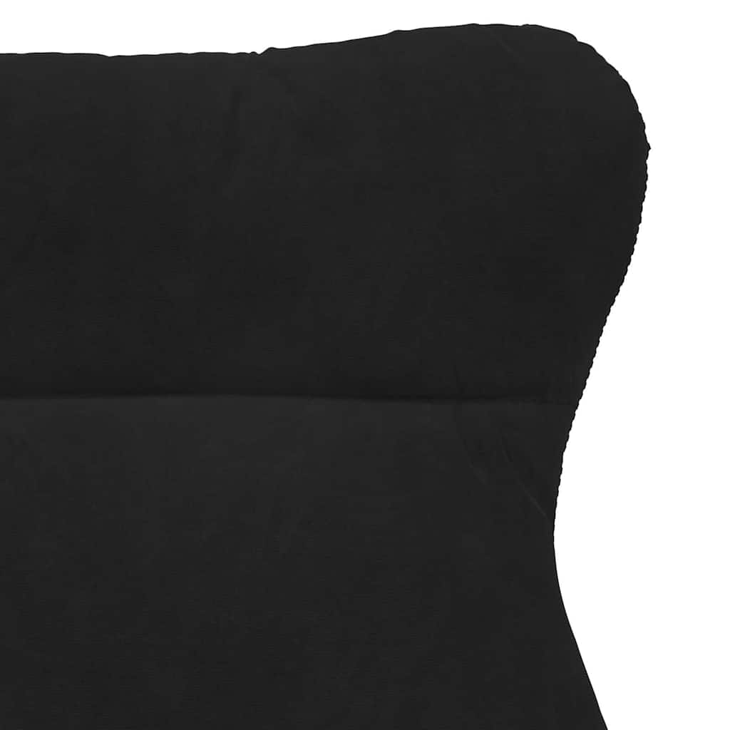 Fauteuil relaxant Noir 69 x 74 x 93 cm Velours - XIOS