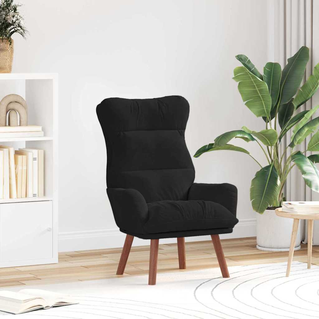 Fauteuil relaxant Noir 69 x 74 x 93 cm Velours - XIOS