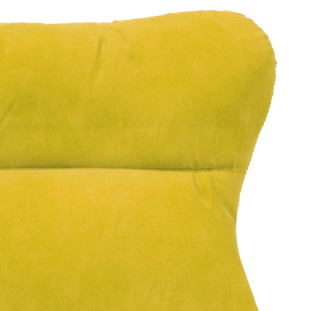 Fauteuil relaxant Jaune 69 x 74 x 93 cm Velours - XIOS