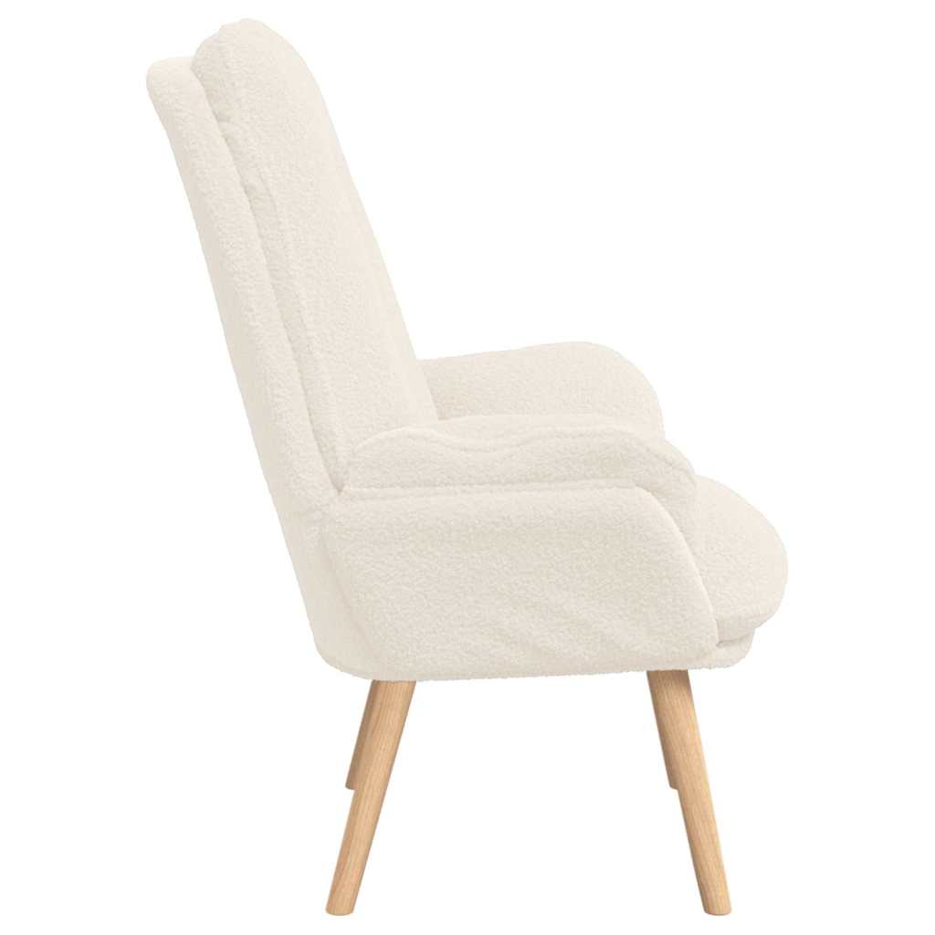 Fauteuil relaxant Crème 69 x 74 x 93 cm tissu - XIOS