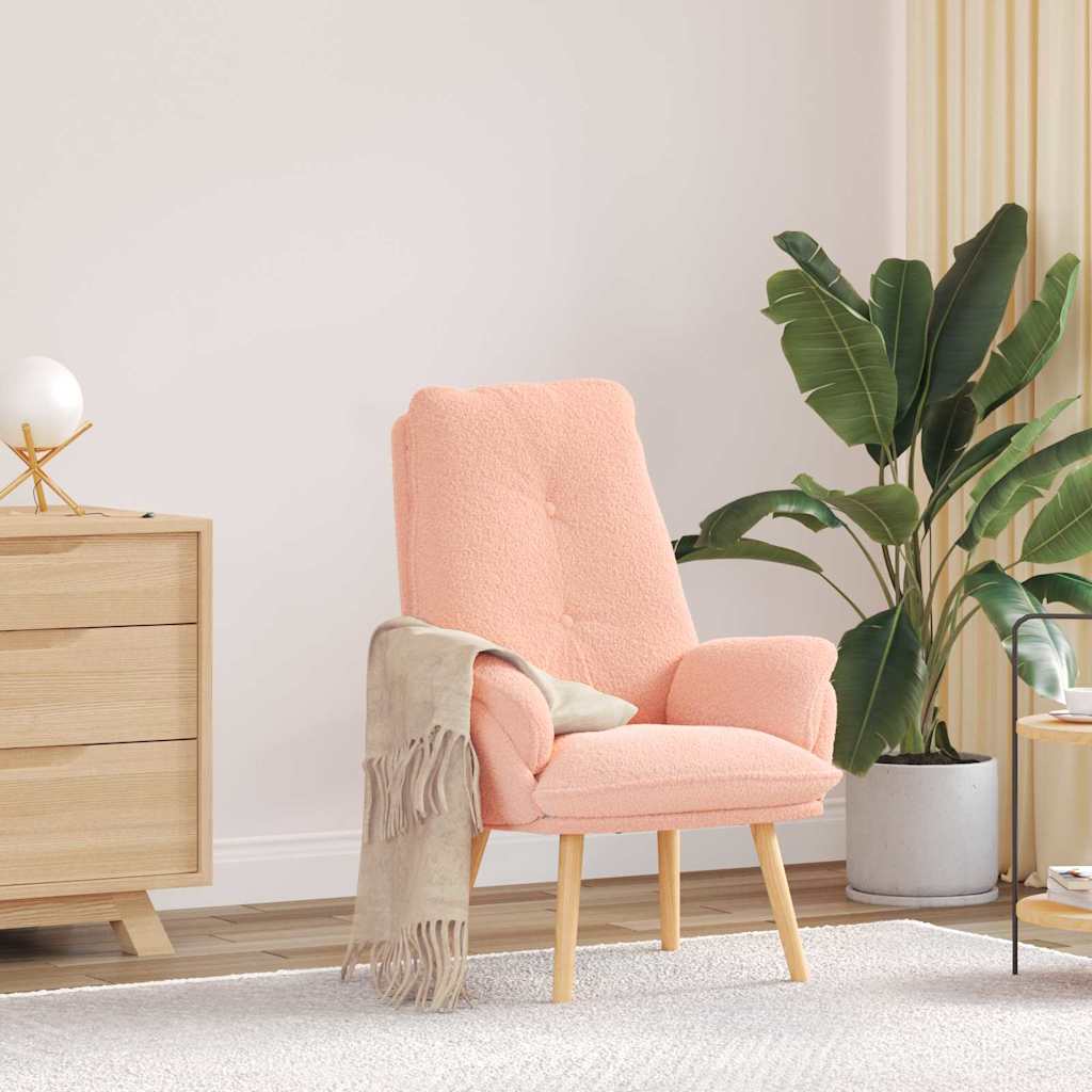Fauteuil relaxant Rose 69 x 74 x 93 cm tissu - XIOS