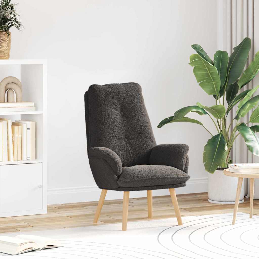 Fauteuil relaxant Gris foncé 69 x 74 x 93 cm tissu - XIOS