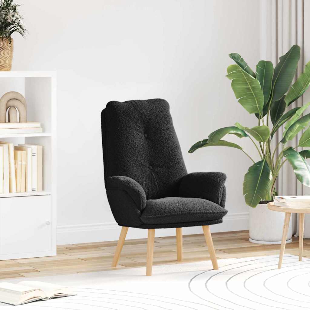 Fauteuil relaxant Noir 69 x 74 x 93 cm tissu - XIOS