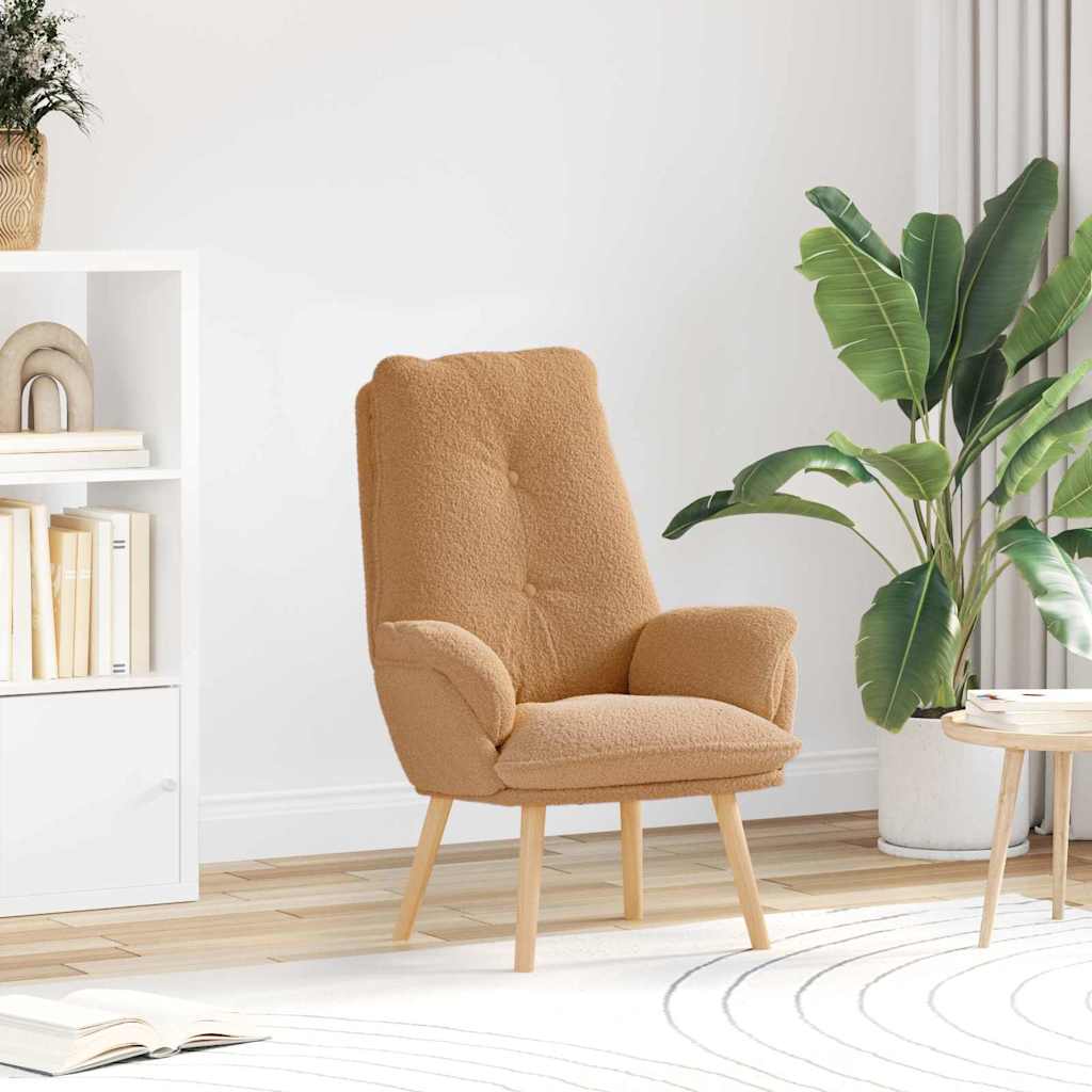 Fauteuil relaxant Beige 69 x 74 x 93 cm tissu - XIOS