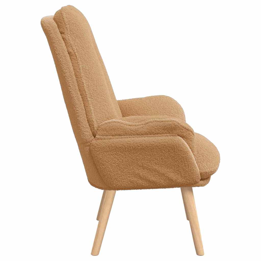 Fauteuil relaxant Beige 69 x 74 x 93 cm tissu - XIOS