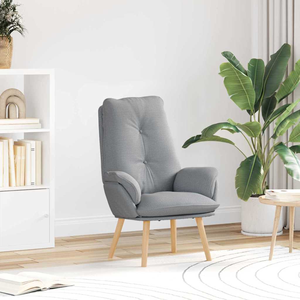 Fauteuil relaxant Gris clair 69 x 74 x 93 cm tissu - XIOS