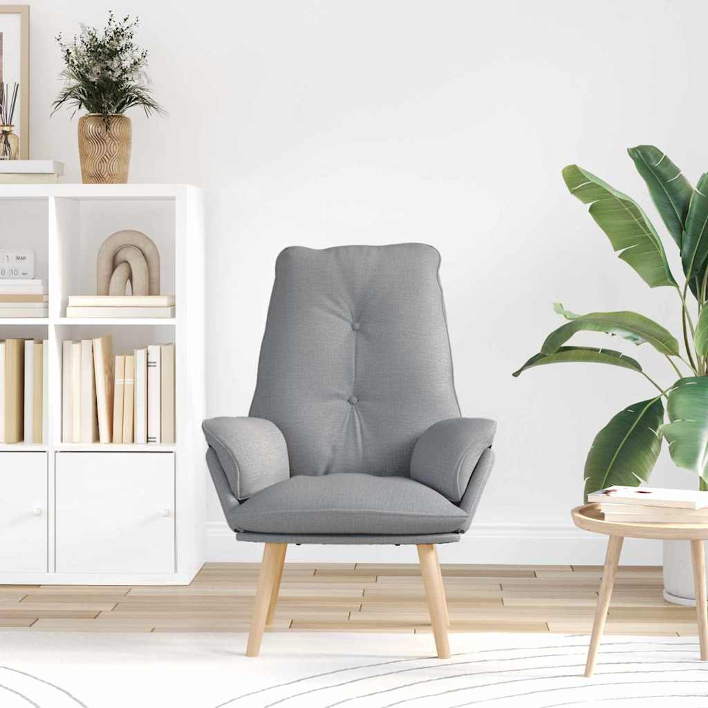Fauteuil relaxant Gris clair 69 x 74 x 93 cm tissu - XIOS