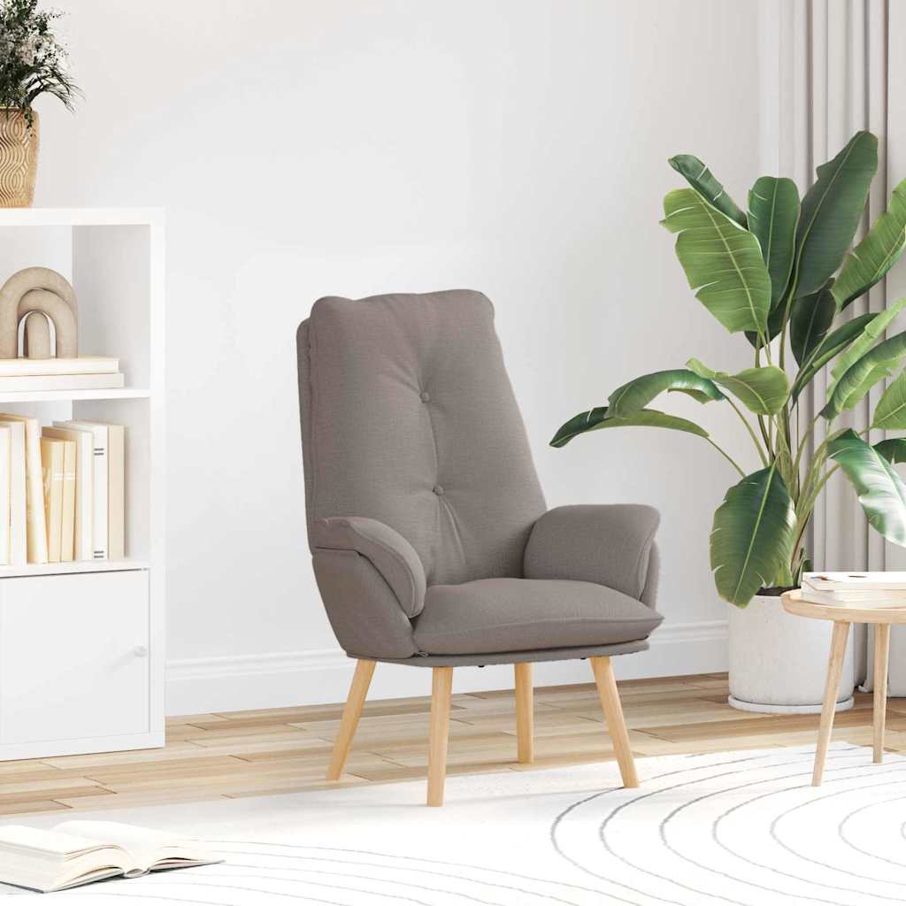 Fauteuil relaxant Taupe 69 x 74 x 93 cm tissu - XIOS