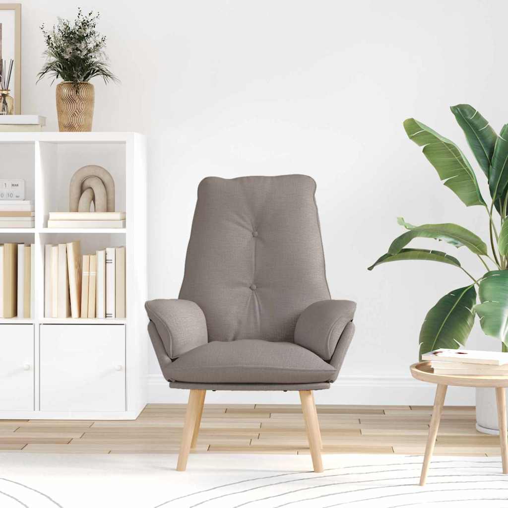 Fauteuil relaxant Taupe 69 x 74 x 93 cm tissu - XIOS