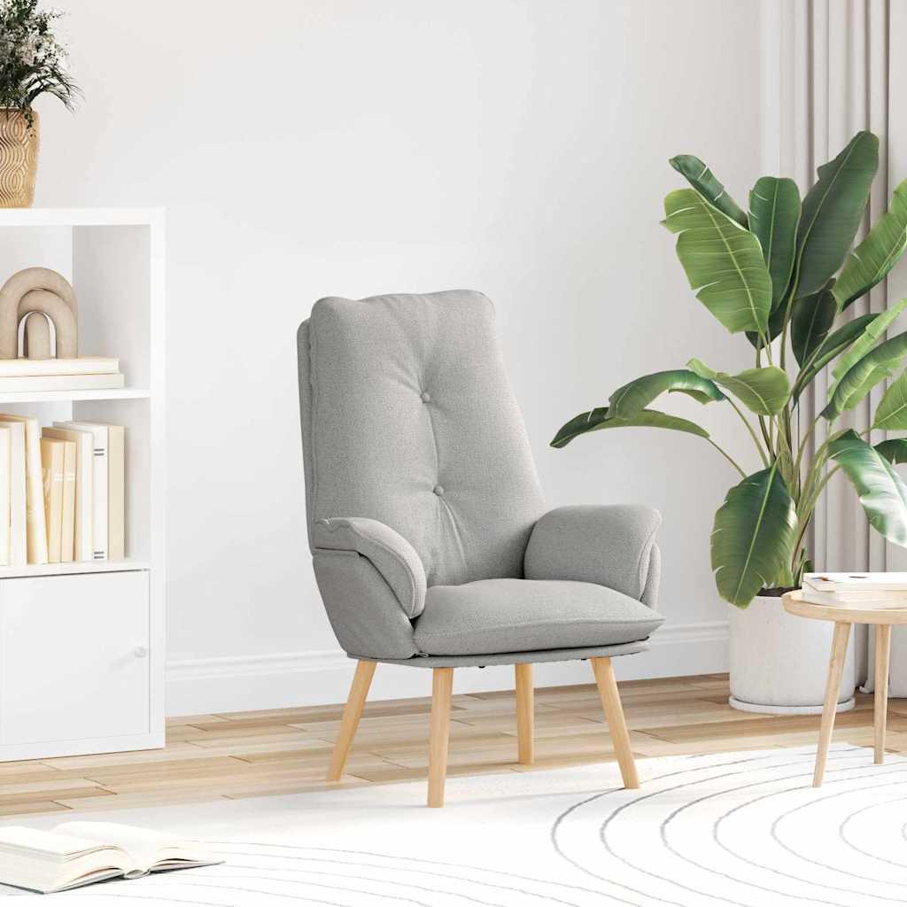 Fauteuil relaxant Gris nuage 69 x 74 x 93 cm tissu - XIOS
