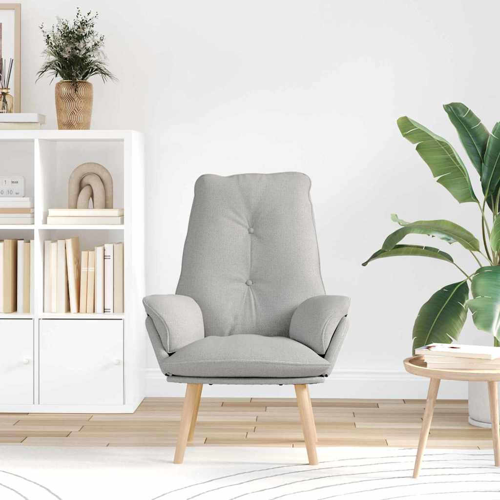 Fauteuil relaxant Gris nuage 69 x 74 x 93 cm tissu - XIOS