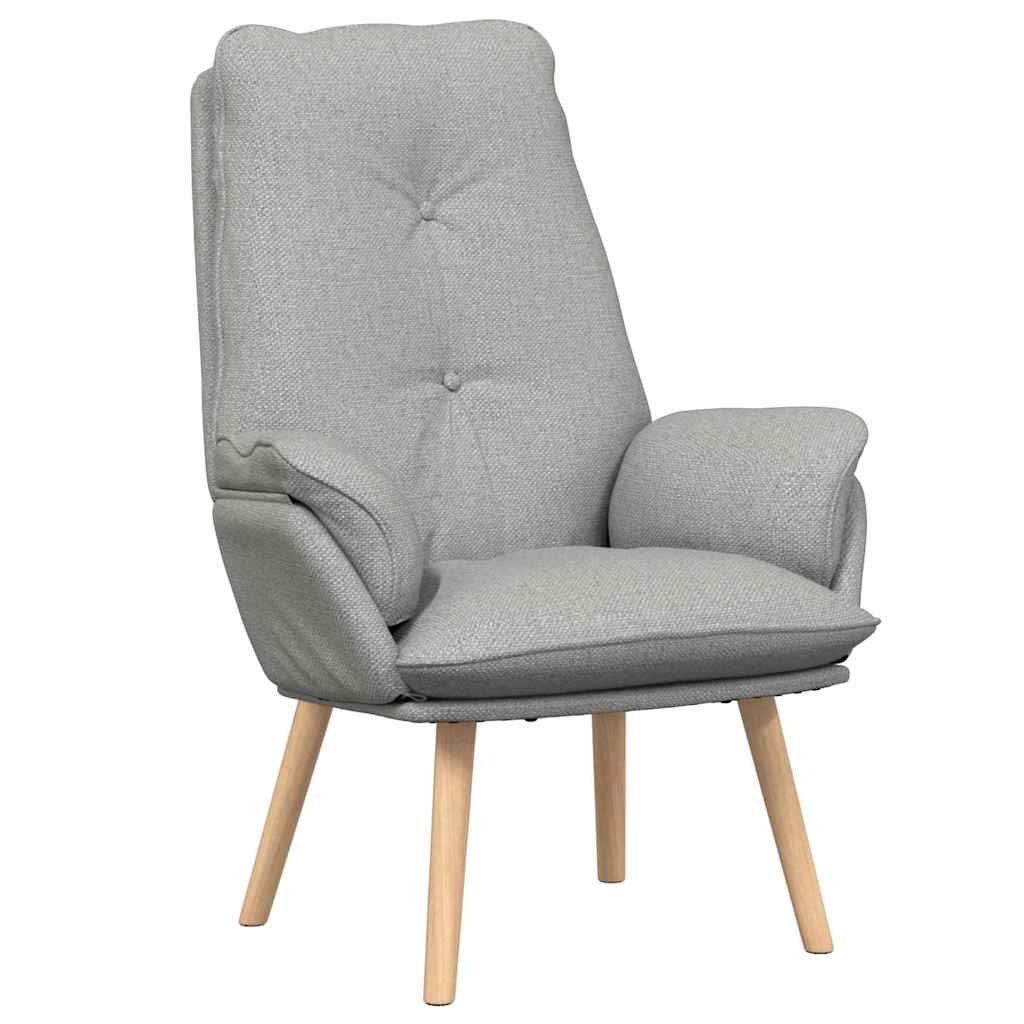 Fauteuil relaxant Gris nuage 69 x 74 x 93 cm tissu - XIOS
