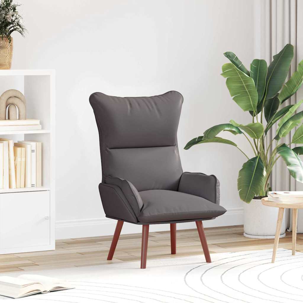 Fauteuil relaxant Gris 69 x 74 x 93 cm Faux cuir - XIOS