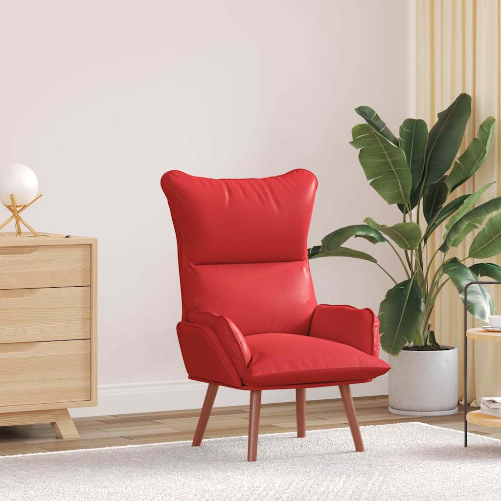 Fauteuil relaxant Rouge 69 x 74 x 93 cm Faux cuir - XIOS
