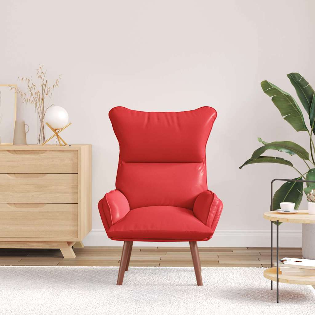 Fauteuil relaxant Rouge 69 x 74 x 93 cm Faux cuir - XIOS