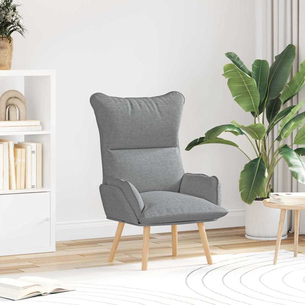 Fauteuil relaxant Gris clair 69 x 74 x 93 cm tissu - XIOS