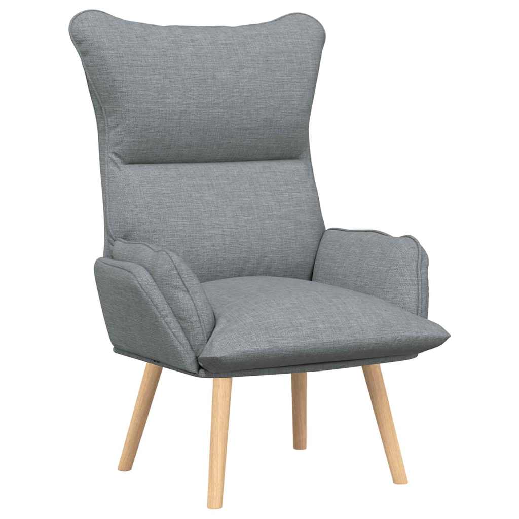 Fauteuil relaxant Gris clair 69 x 74 x 93 cm tissu - XIOS