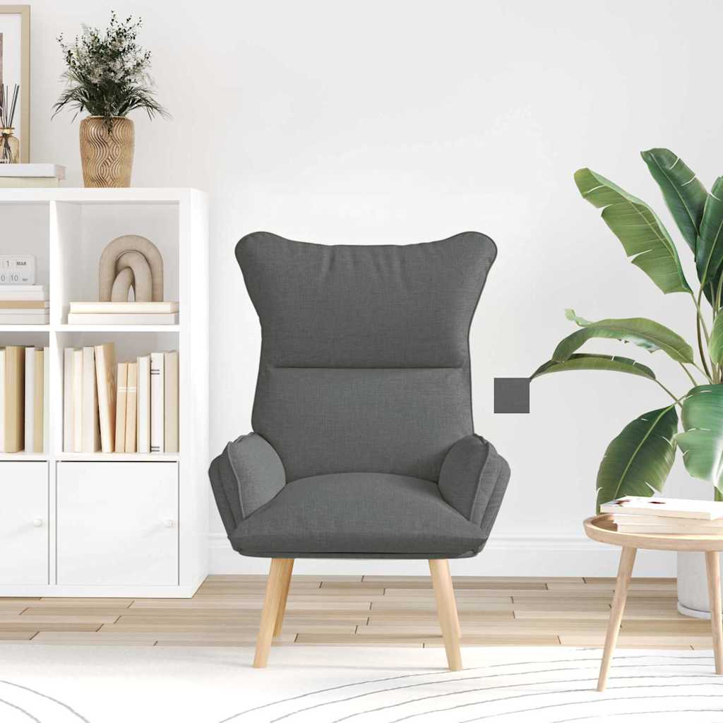 Fauteuil relaxant Gris foncé 69 x 74 x 93 cm tissu - XIOS