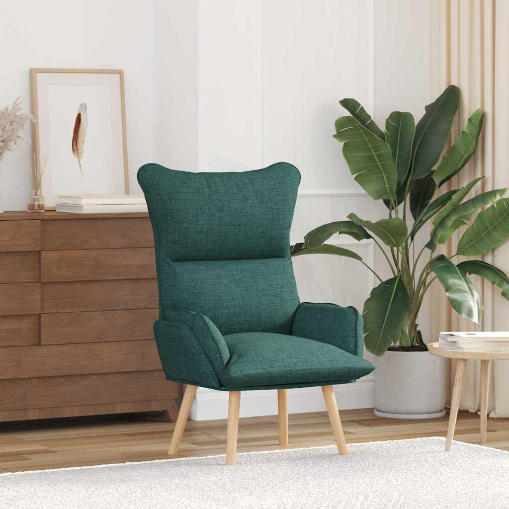 Fauteuil relaxant Vert foncé 69 x 74 x 93 cm tissu - XIOS