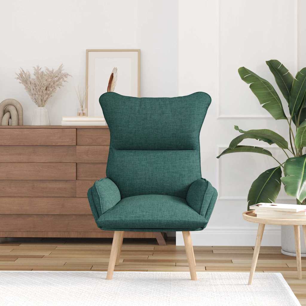Fauteuil relaxant Vert foncé 69 x 74 x 93 cm tissu - XIOS