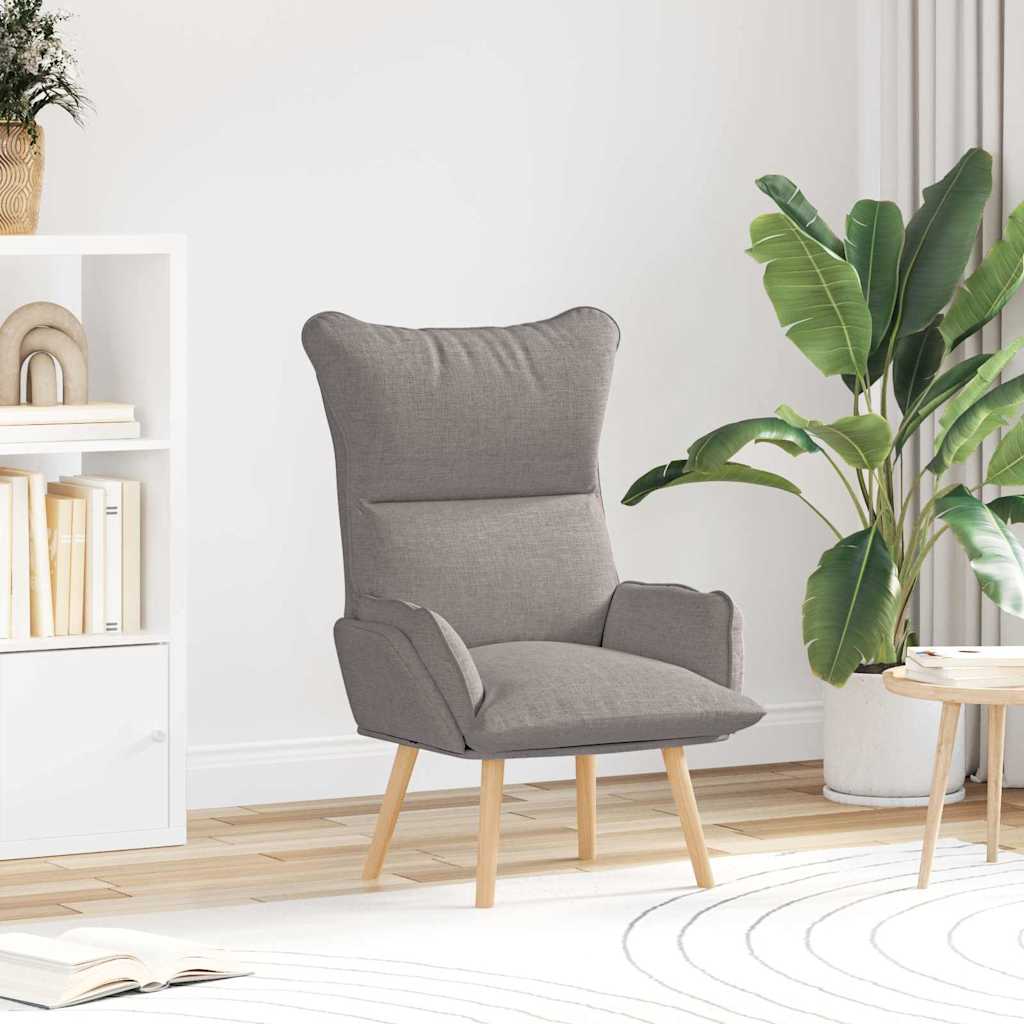 Fauteuil relaxant Taupe 69 x 74 x 93 cm tissu - XIOS