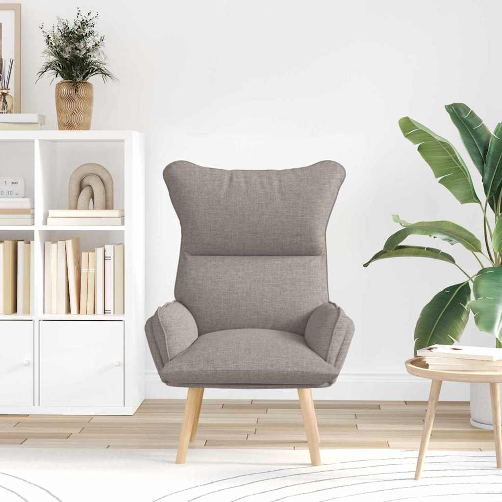 Fauteuil relaxant Taupe 69 x 74 x 93 cm tissu - XIOS