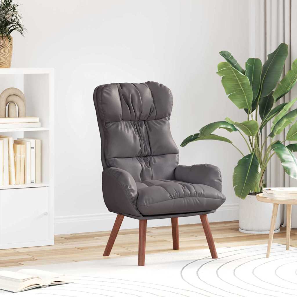 Fauteuil relaxant Gris 69 x 74 x 93 cm Faux cuir - XIOS