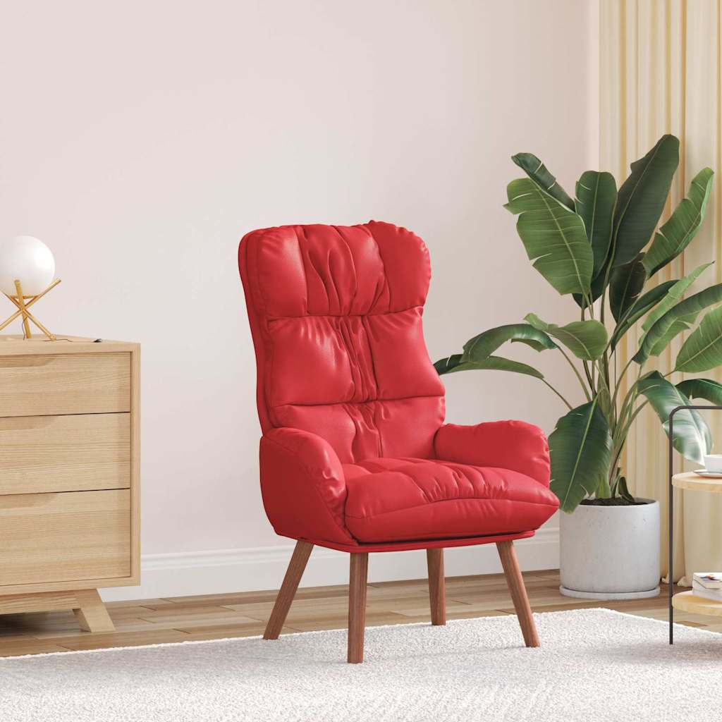 Fauteuil relaxant Rouge 69 x 74 x 93 cm Faux cuir - XIOS