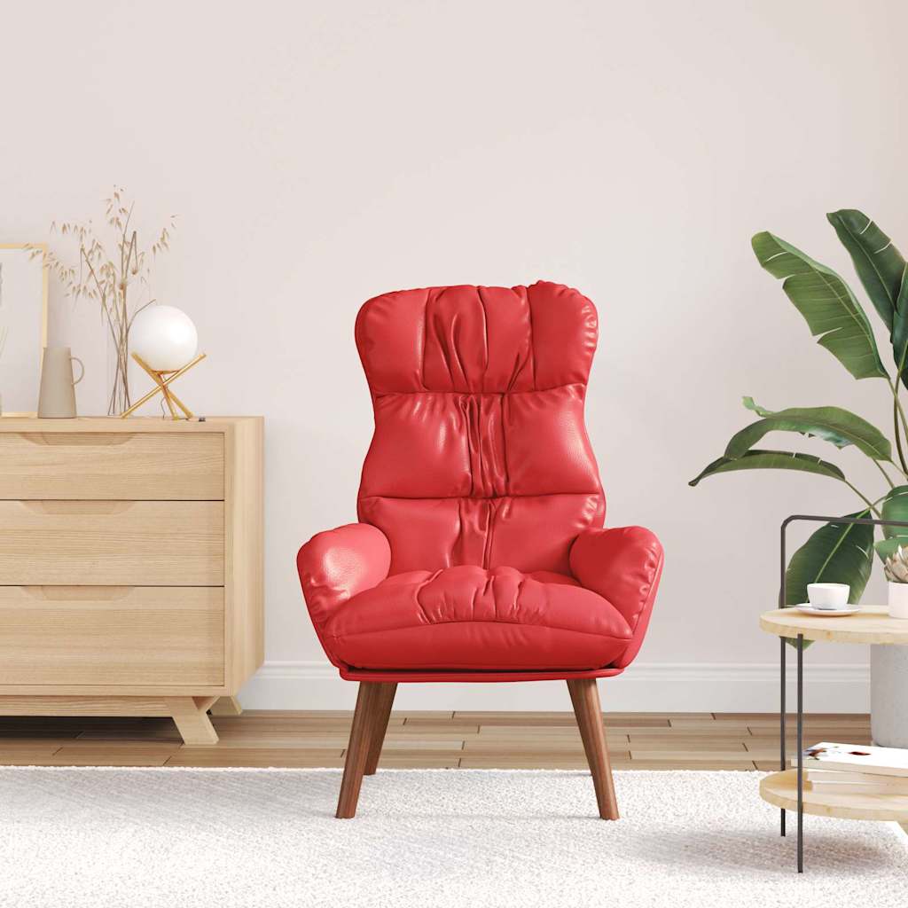 Fauteuil relaxant Rouge 69 x 74 x 93 cm Faux cuir - XIOS