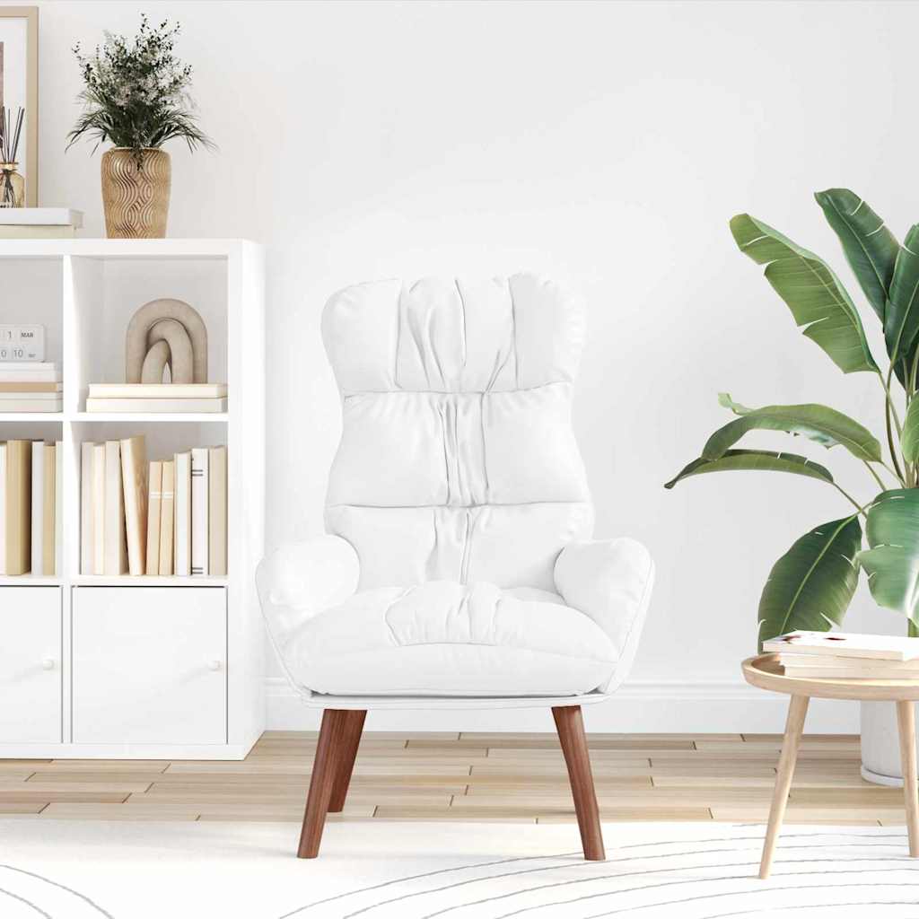 Fauteuil relaxant Blanc 69 x 74 x 93 cm Faux cuir - XIOS